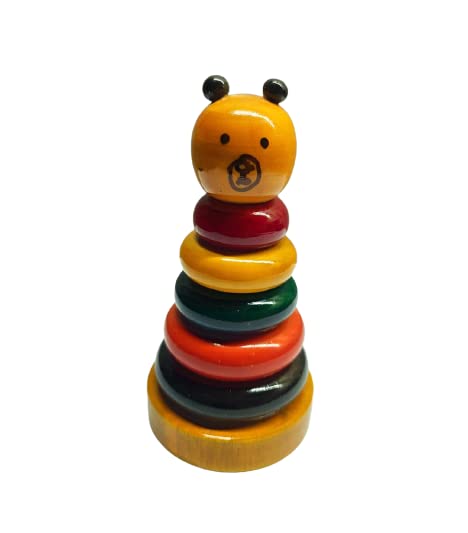 Khelna Cute Panda Stacker Ivory Wood (Wrightia tinctoria